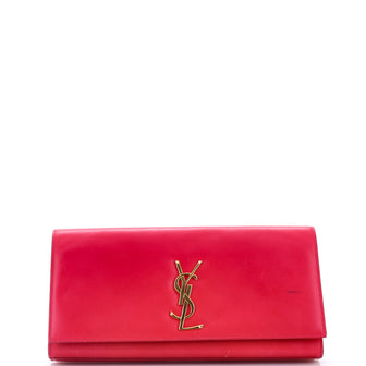 Saint Laurent Classic Monogram Clutch Leather Long