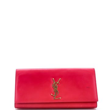 Saint Laurent Classic Monogram Clutch Leather Long