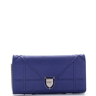 Christian Dior Diorama Croisiere Chain Wallet Grained Calfskin