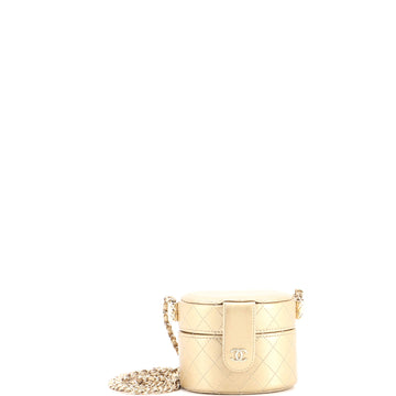 Chanel CC Allure Vanity Case with Chain Quilted Lambskin Mini