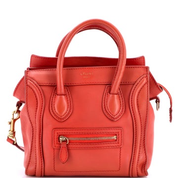 Celine Luggage Bag Smooth Leather Nano