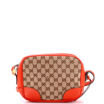 Gucci Bree Disco Crossbody Bag GG Canvas with Leather Mini