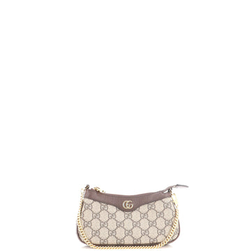 Gucci Ophidia Charm Shoulder Bag GG Coated Canvas with Leather Mini