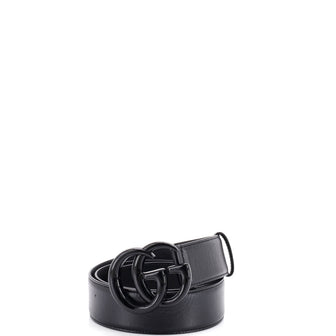 Gucci GG Marmont Monochrome Belt Leather with Enamel Wide