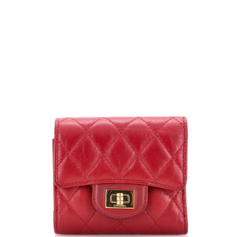 Chanel Reissue Trifold Wallet Quilted Aged Calfskin Compact