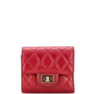 Chanel Reissue Trifold Wallet Quilted Aged Calfskin Compact