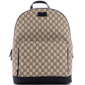 Gucci Zip Pocket Backpack GG Coated Canvas Medium