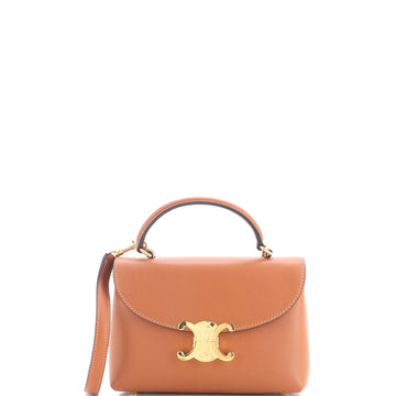 Celine Nino Top Handle Bag Leather Teen
