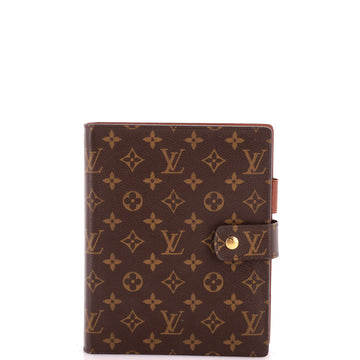 Louis Vuitton Ring Agenda Cover Monogram Canvas GM