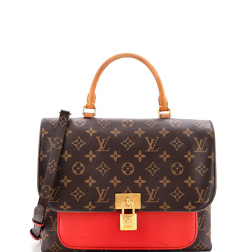 Louis Vuitton Marignan Handbag Monogram Canvas with Leather
