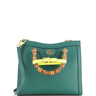 Gucci Diana NM Bamboo Handle Tote Leather Small
