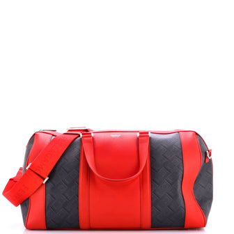 Salvatore Ferragamo Convertible Duffle Bag Printed Coated Canvas and Leather Large