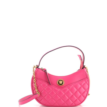 Versace Medusa Half Moon Bag Quilted Leather