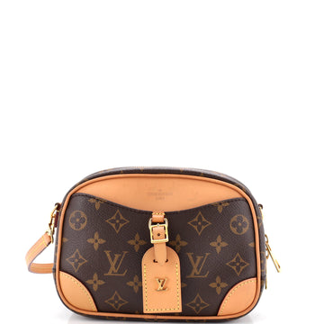 Louis Vuitton Deauville Handbag Monogram Canvas Mini
