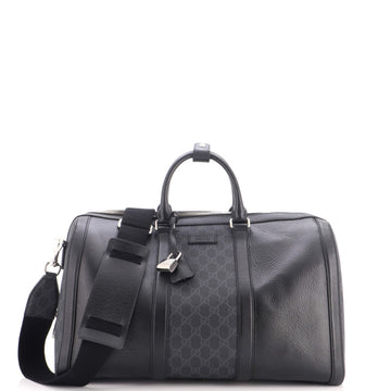 Gucci Convertible Duffle Backpack GG Coated Canvas and Leather Medium