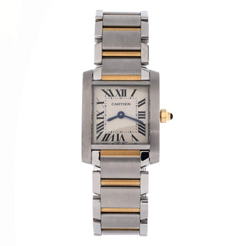 Cartier Tank Francaise Quartz Watch Stainless Steel and Yellow Gold 20