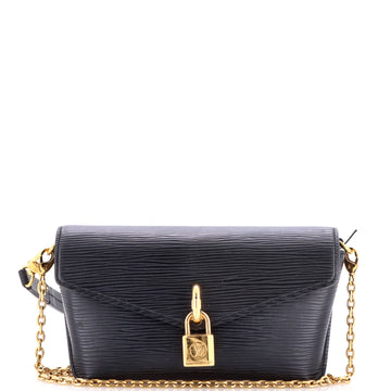 Louis Vuitton Padlock on Strap Handbag Epi Leather