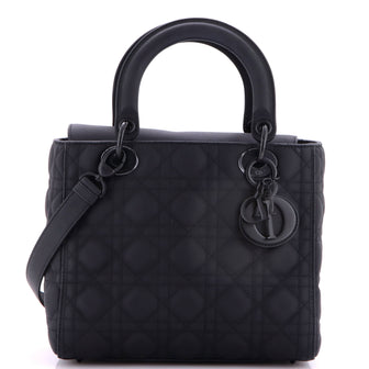 Christian Dior Ultra Matte Lady Dior Bag Cannage Quilt Calfskin Medium