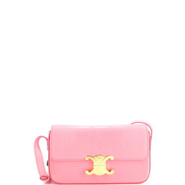 Celine Claude Chain Shoulder Bag Lizard