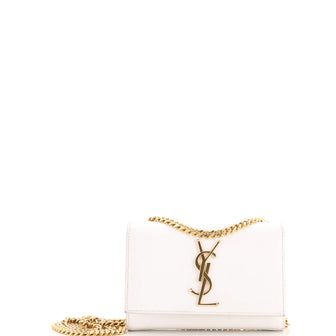 Saint Laurent Classic Monogram Crossbody Bag Grainy Leather Small