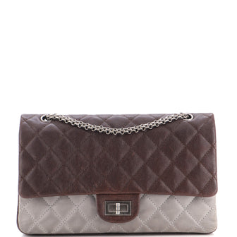 Chanel Bicolor Reissue 2.55 Flap Bag Quilted Caviar and Washed Lambskin 227