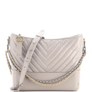 Chanel Gabrielle Hobo Chevron Aged Calfskin Medium