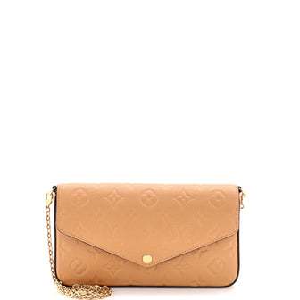 Louis Vuitton Felicie Pochette Monogram Empreinte Leather