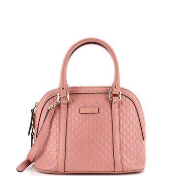 Gucci Convertible Dome Satchel Microguccissima Leather Mini