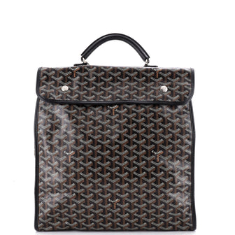Goyard Saint Leger Briefcase Backpack Coated Canvas