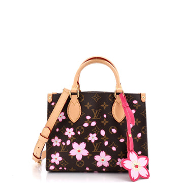 Louis Vuitton x Takashi Murakami OnTheGo Tote Limited Edition Cherry Blossom Monogram PM