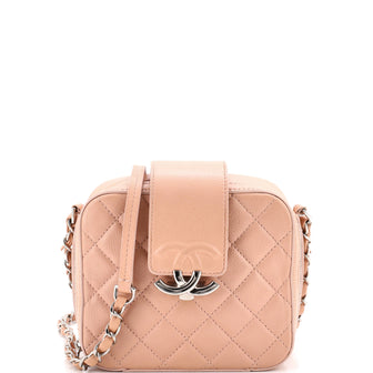 Chanel CC Box Camera Bag Quilted Lambskin Mini