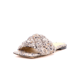 Bottega Veneta Women's The Padded Flat Sandals Quilted Boucle