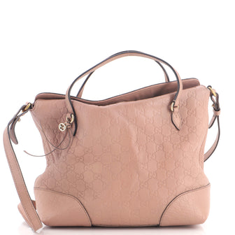 Gucci Bree Convertible Top Handle Bag Guccissima Leather Medium