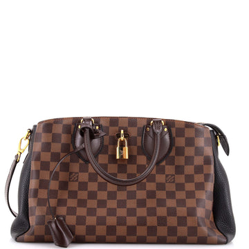Louis Vuitton Normandy Handbag Damier and Leather