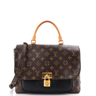 Louis Vuitton Marignan Handbag Monogram Canvas with Leather