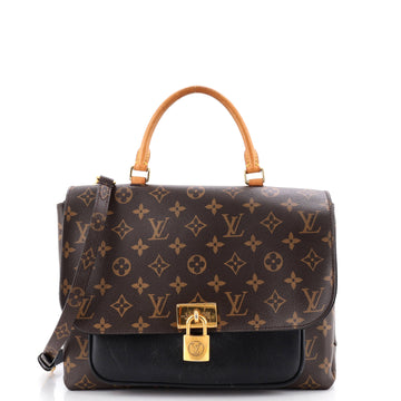 Louis Vuitton Marignan Handbag Monogram Canvas with Leather