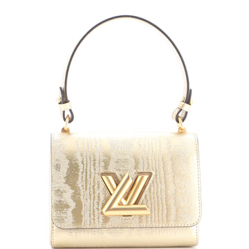 Louis Vuitton Twist Handbag Gravity Gold Calfskin PM