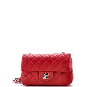 Chanel Classic Single Flap Bag Quilted Lambskin Mini