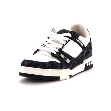 Louis Vuitton Men's LV Trainer Sneakers Monogram Empreinte Leather and Monogram Denim