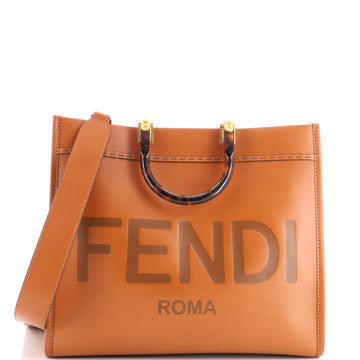 Fendi Sunshine Shopper Tote Leather Medium