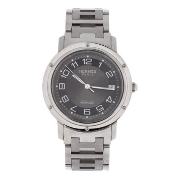 Hermes Clipper Automatic Watch Stainless Steel 39