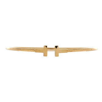 Tiffany & Co. T Wire Bracelet 18K Yellow Gold Narrow