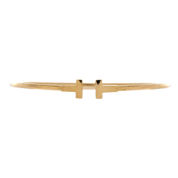 Tiffany & Co. T Wire Bracelet 18K Yellow Gold Narrow