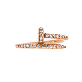 Cartier Juste un Clou Paved Ring 18K Rose Gold with Diamonds Small