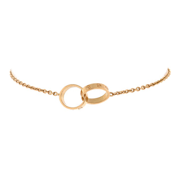 Cartier Love Interlocking Bracelet 18K Yellow Gold
