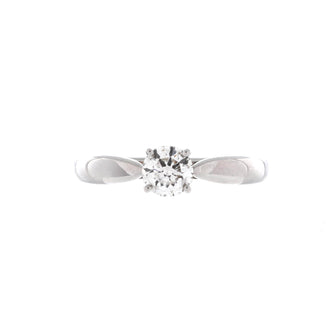 Tiffany & Co. Harmony Solitaire Ring Platinum with RBC Diamond 0.30-0.39CT