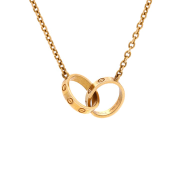 Cartier Love Interlocking Necklace 18K Yellow Gold