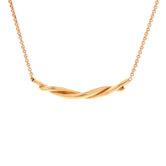 Cartier Entrelaces Pendant Necklace 18K Rose Gold