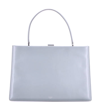 Celine Clasp Top Handle Bag Leather Medium