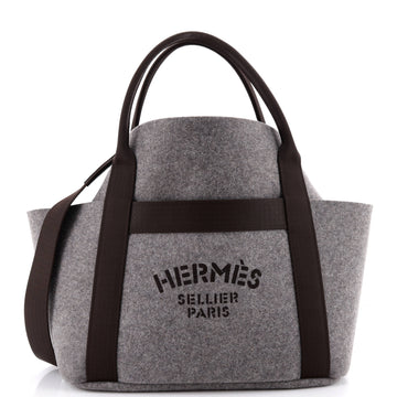 Hermes Sac De Pansage Groom Handbag Felt